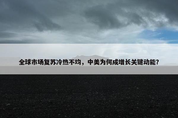 全球市场复苏冷热不均，中美为何成增长关键动能？