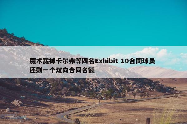 魔术裁掉卡尔弗等四名Exhibit 10合同球员 还剩一个双向合同名额