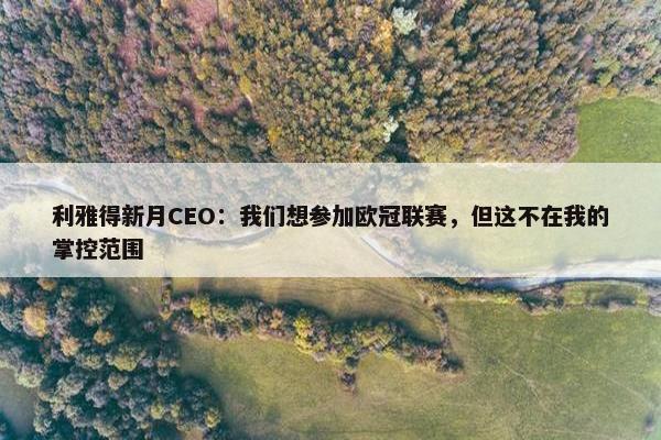 利雅得新月CEO：我们想参加欧冠联赛，但这不在我的掌控范围