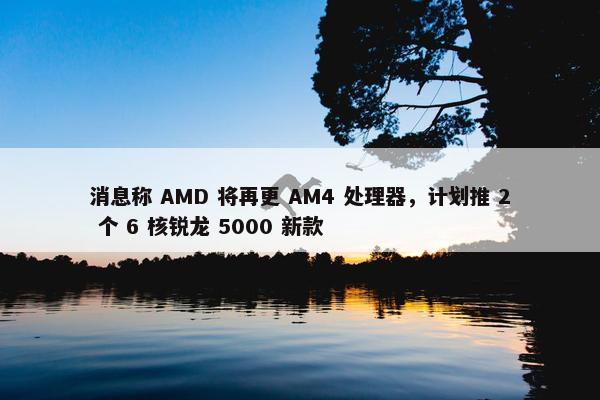 消息称 AMD 将再更 AM4 处理器，计划推 2 个 6 核锐龙 5000 新款