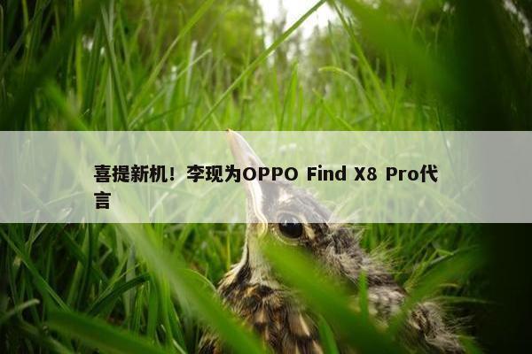 喜提新机！李现为OPPO Find X8 Pro代言