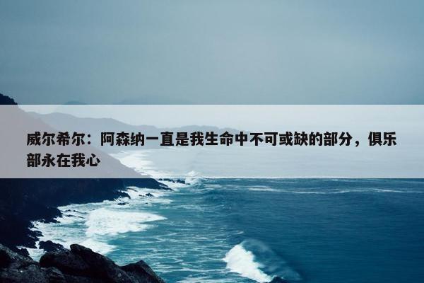 威尔希尔：阿森纳一直是我生命中不可或缺的部分，俱乐部永在我心