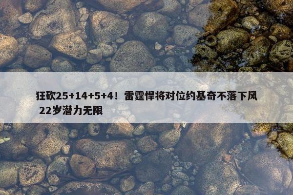 狂砍25+14+5+4！雷霆悍将对位约基奇不落下风 22岁潜力无限