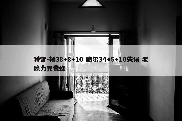 特雷-杨38+8+10 鲍尔34+5+10失误 老鹰力克黄蜂