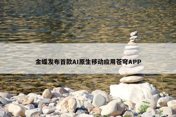 金蝶发布首款AI原生移动应用苍穹APP