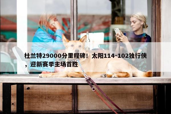 杜兰特29000分里程碑！太阳114-102独行侠，迎新赛季主场首胜