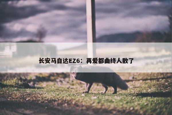 长安马自达EZ6：再爱都曲终人散了