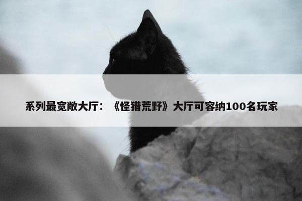 系列最宽敞大厅：《怪猎荒野》大厅可容纳100名玩家