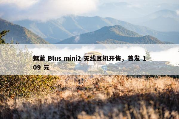 魅蓝 Blus mini2 无线耳机开售，首发 109 元