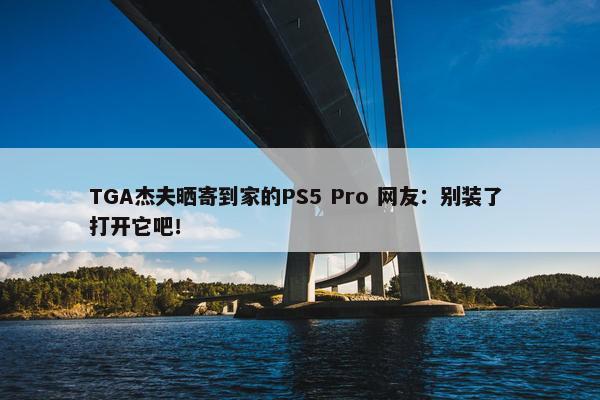 TGA杰夫晒寄到家的PS5 Pro 网友：别装了 打开它吧！