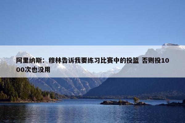 阿里纳斯：穆林告诉我要练习比赛中的投篮 否则投1000次也没用