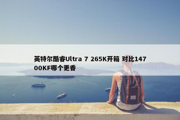 英特尔酷睿Ultra 7 265K开箱 对比14700KF哪个更香