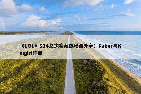 《LOL》S14总决赛预热场照分享：Faker与Knight碰拳