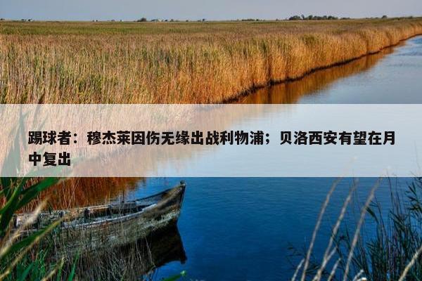 踢球者：穆杰莱因伤无缘出战利物浦；贝洛西安有望在月中复出