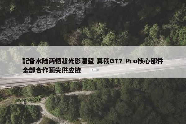 配备水陆两栖超光影潜望 真我GT7 Pro核心部件全部合作顶尖供应链