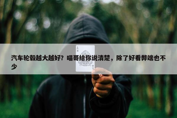 汽车轮毂越大越好？喵哥给你说清楚，除了好看弊端也不少