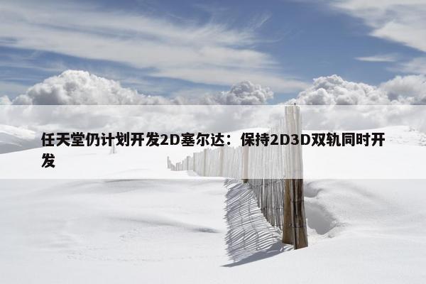 任天堂仍计划开发2D塞尔达：保持2D3D双轨同时开发