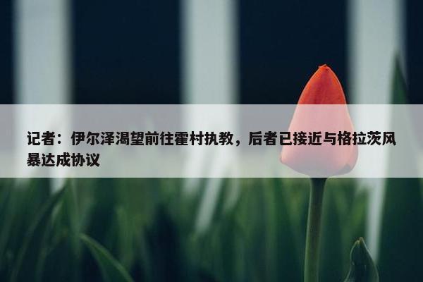 记者：伊尔泽渴望前往霍村执教，后者已接近与格拉茨风暴达成协议