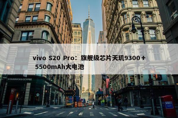 vivo S20 Pro：旗舰级芯片天玑9300＋ 5500mAh大电池