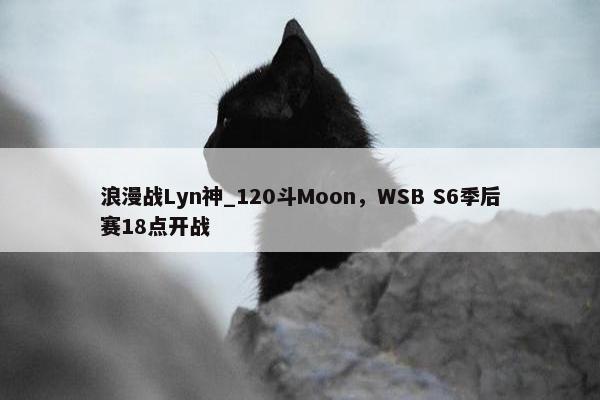 浪漫战Lyn神_120斗Moon，WSB S6季后赛18点开战