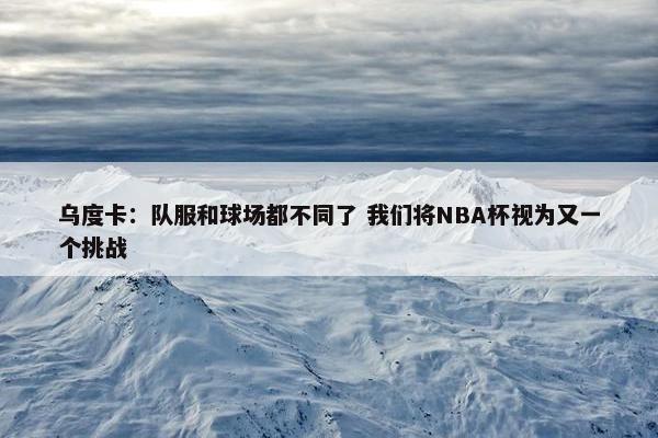 乌度卡：队服和球场都不同了 我们将NBA杯视为又一个挑战