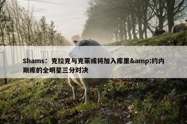 Shams：克拉克与克莱或将加入库里&约内斯库的全明星三分对决