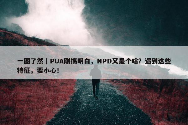 一图了然｜PUA刚搞明白，NPD又是个啥？遇到这些特征，要小心！