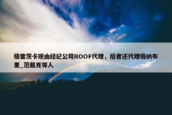 格雷茨卡现由经纪公司ROOF代理，后者还代理格纳布里_范戴克等人