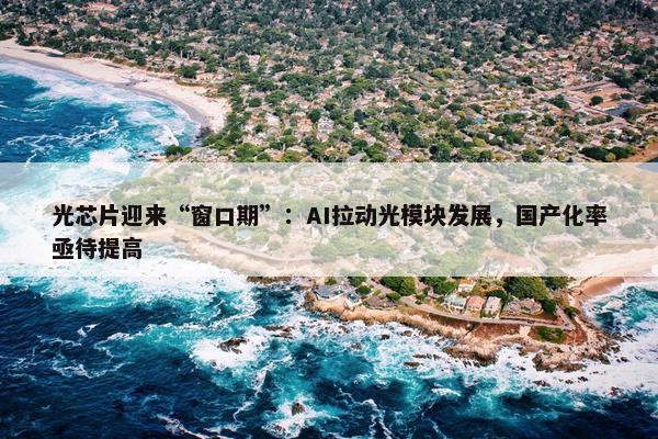 光芯片迎来“窗口期”：AI拉动光模块发展，国产化率亟待提高