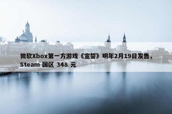 微软Xbox第一方游戏《宣誓》明年2月19日发售，Steam 国区 348 元