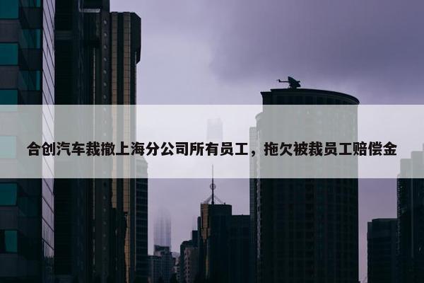 合创汽车裁撤上海分公司所有员工，拖欠被裁员工赔偿金