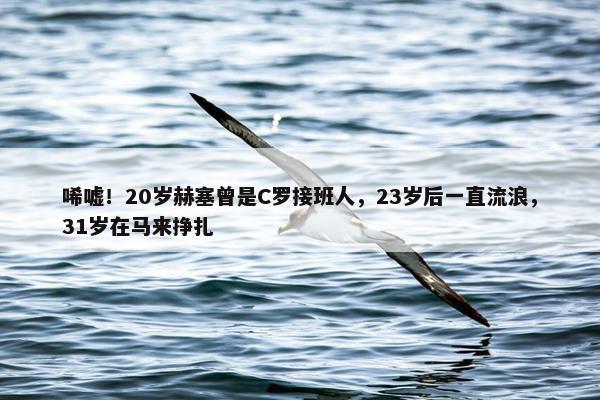 唏嘘！20岁赫塞曾是C罗接班人，23岁后一直流浪，31岁在马来挣扎