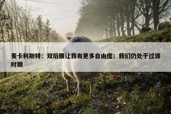 麦卡利斯特：双后腰让我有更多自由度；我们仍处于过渡时期