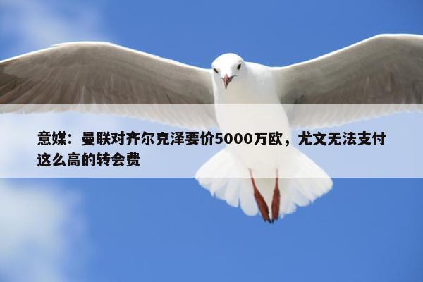 意媒：曼联对齐尔克泽要价5000万欧，尤文无法支付这么高的转会费