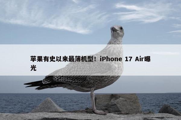 苹果有史以来最薄机型！iPhone 17 Air曝光