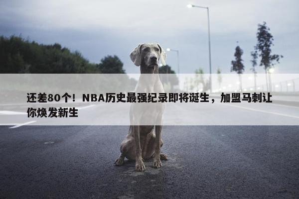 还差80个！NBA历史最强纪录即将诞生，加盟马刺让你焕发新生