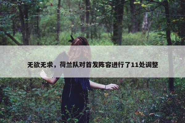 无欲无求，荷兰队对首发阵容进行了11处调整