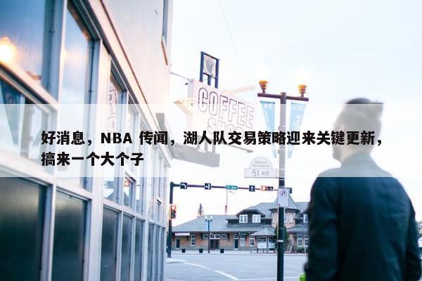 好消息，NBA 传闻，湖人队交易策略迎来关键更新，搞来一个大个子