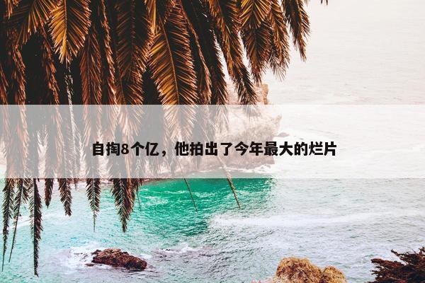 自掏8个亿，他拍出了今年最大的烂片