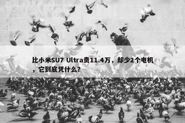 比小米SU7 Ultra贵11.4万，却少2个电机，它到底凭什么？