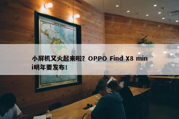 小屏机又火起来啦？OPPO Find X8 mini明年要发布！