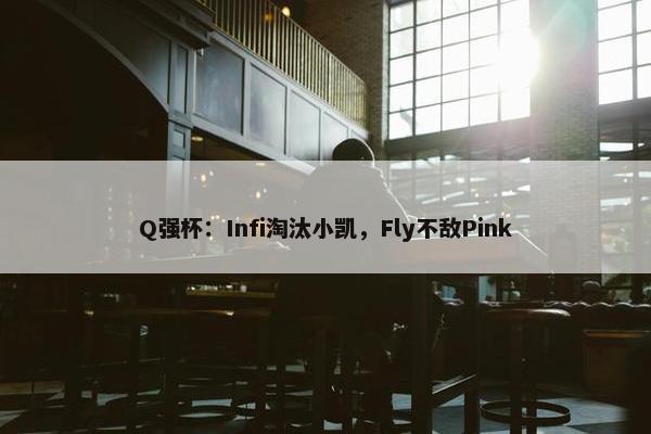 Q强杯：Infi淘汰小凯，Fly不敌Pink