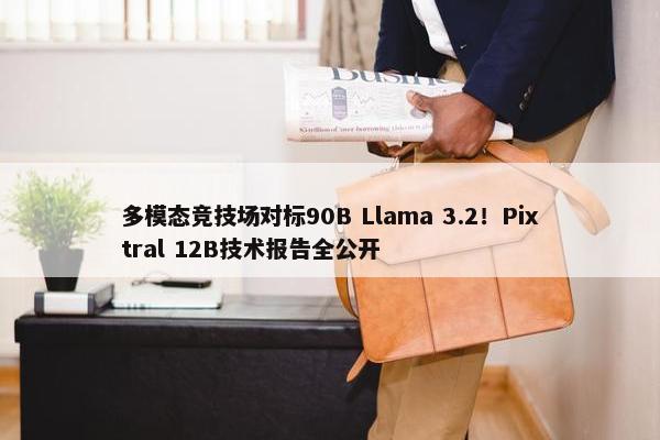 多模态竞技场对标90B Llama 3.2！Pixtral 12B技术报告全公开