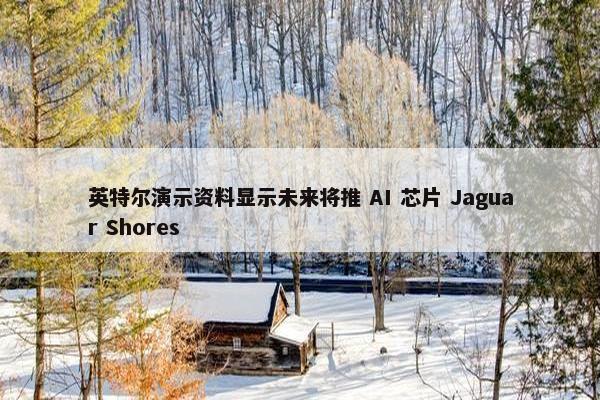 英特尔演示资料显示未来将推 AI 芯片 Jaguar Shores