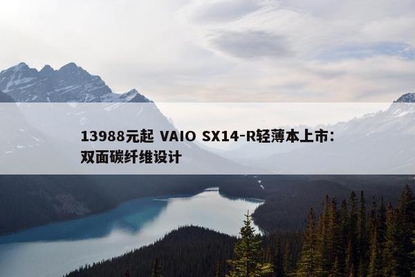 13988元起 VAIO SX14-R轻薄本上市：双面碳纤维设计