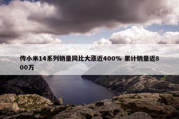 传小米14系列销量同比大涨近400% 累计销量近800万