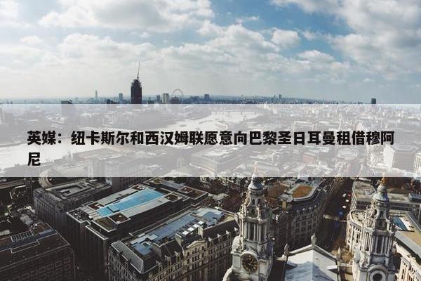 英媒：纽卡斯尔和西汉姆联愿意向巴黎圣日耳曼租借穆阿尼