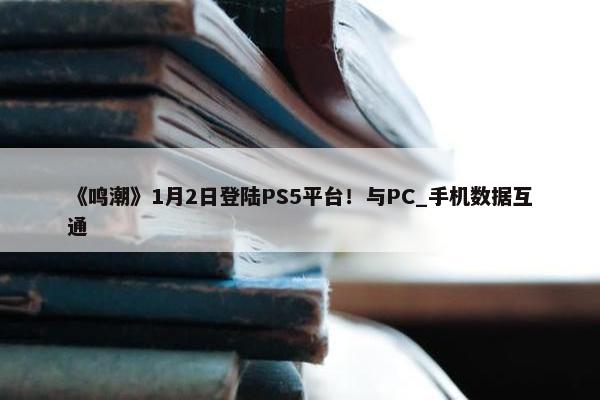 《鸣潮》1月2日登陆PS5平台！与PC_手机数据互通