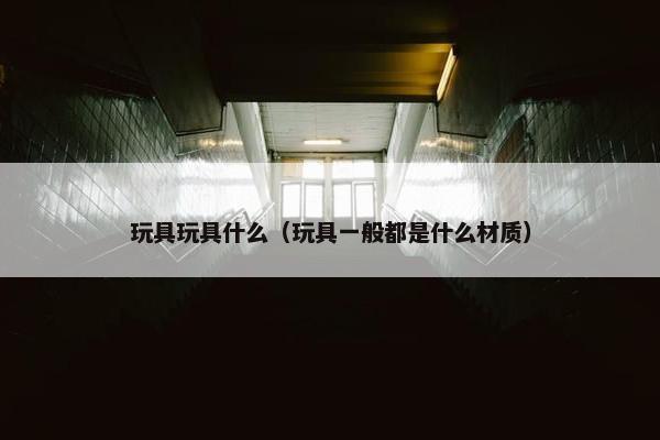 玩具玩具什么（玩具一般都是什么材质）