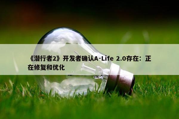 《潜行者2》开发者确认A-Life 2.0存在：正在修复和优化